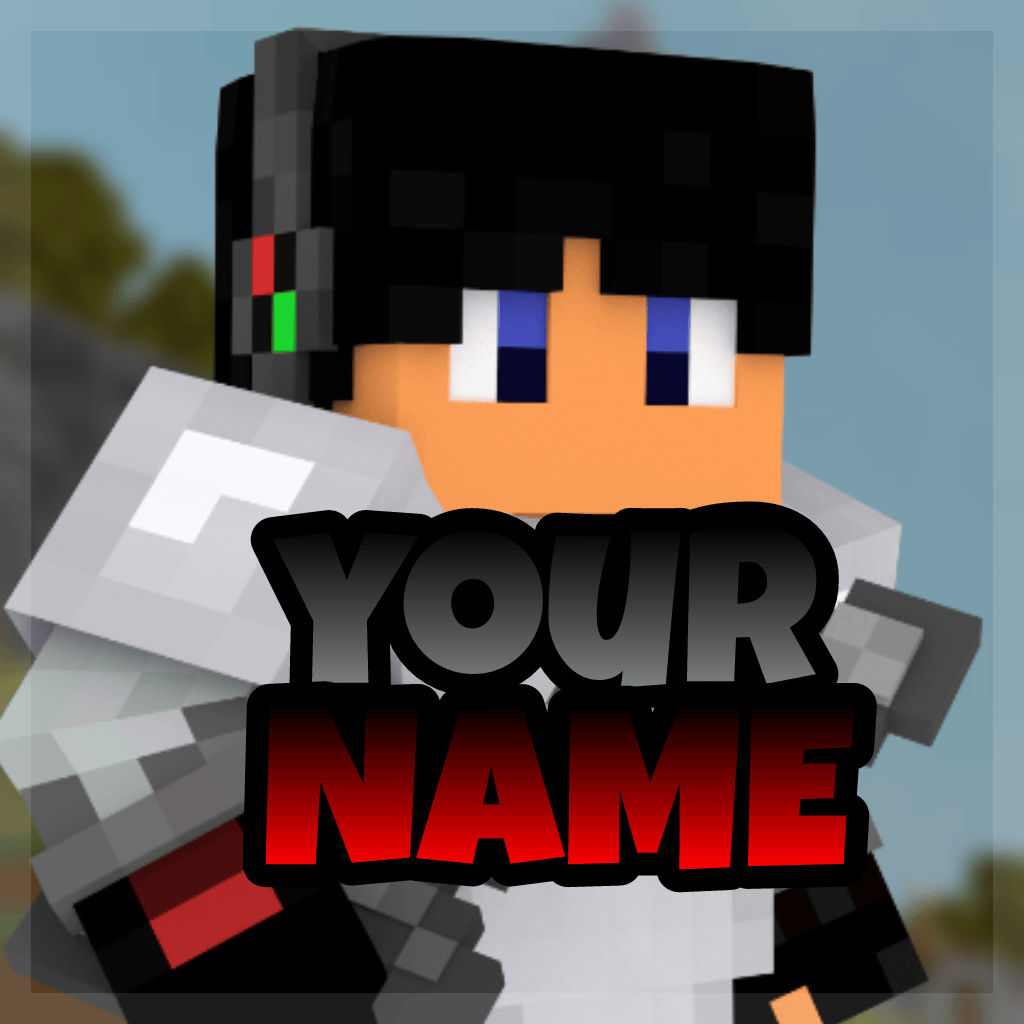 logo minecraft yourname gfxfree...