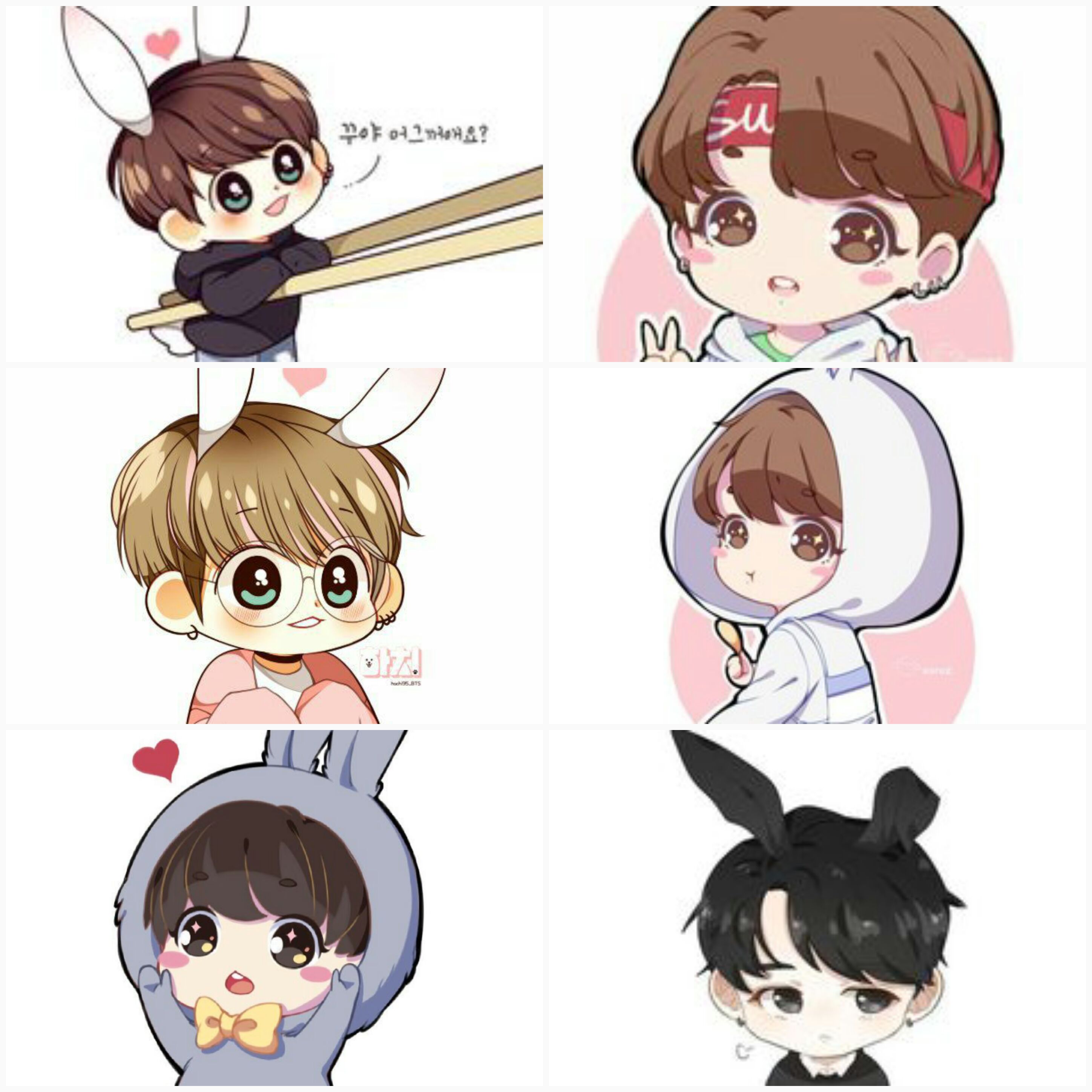 korea kpop bts chibi jungkook fangirl love cute army...