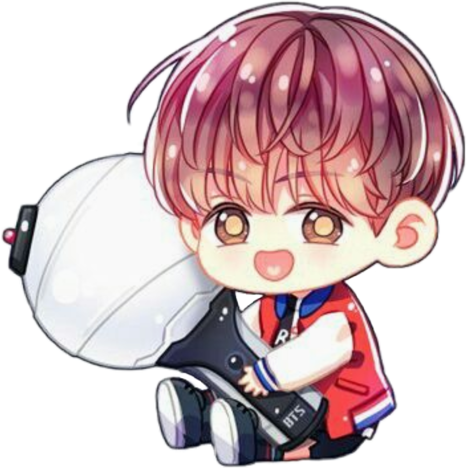 freetoedit bts chibi jhope Sticker by editxall