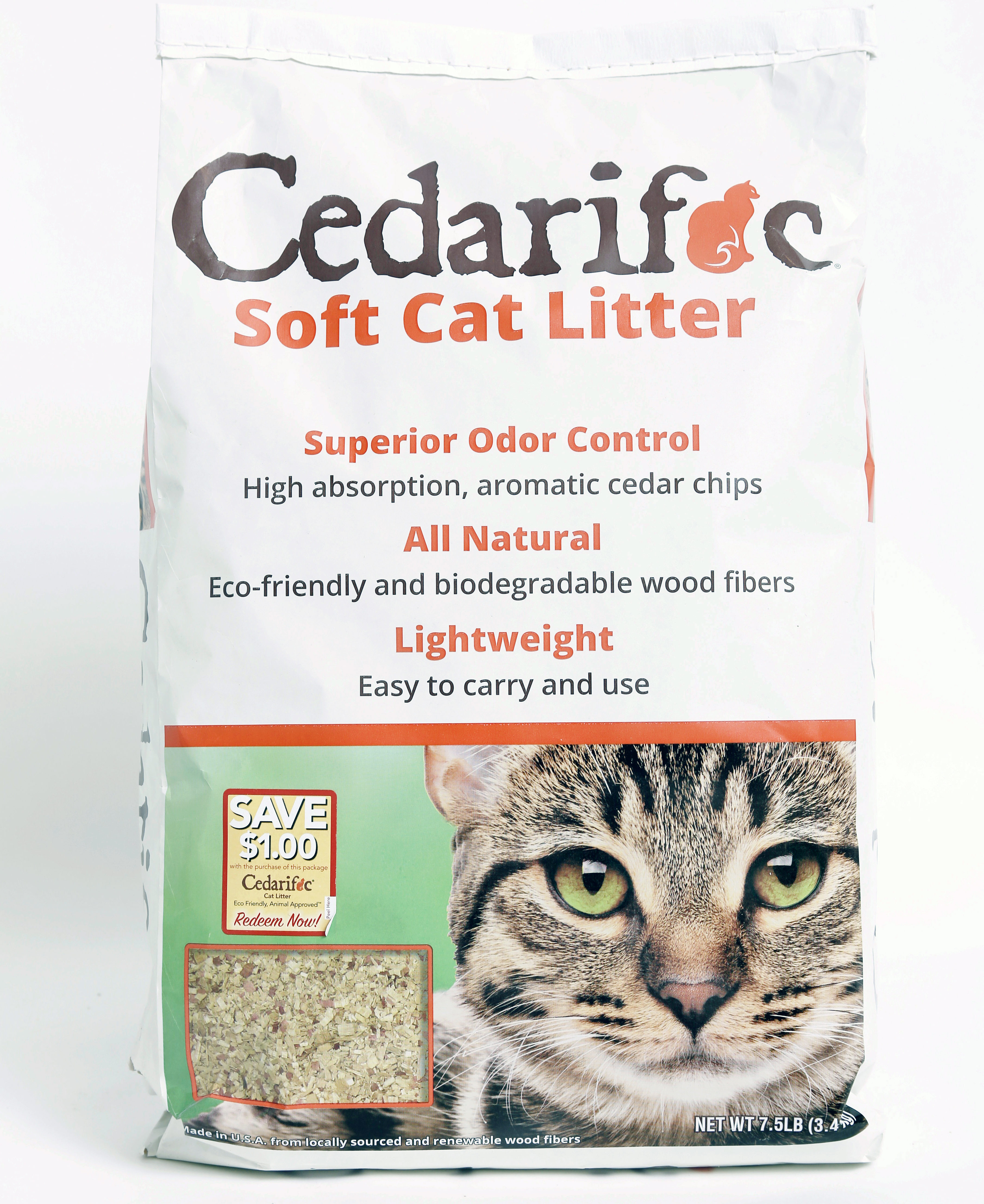 Cedarific NEPCO's AllNatural Cat Litter Product