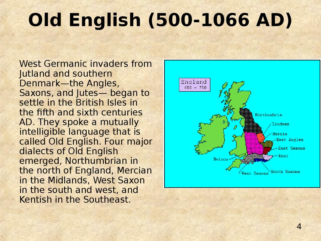 A brief history of the english language презентация онлайн