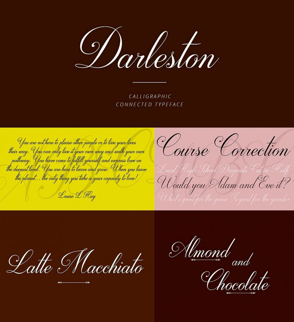 Darleston script font Free download