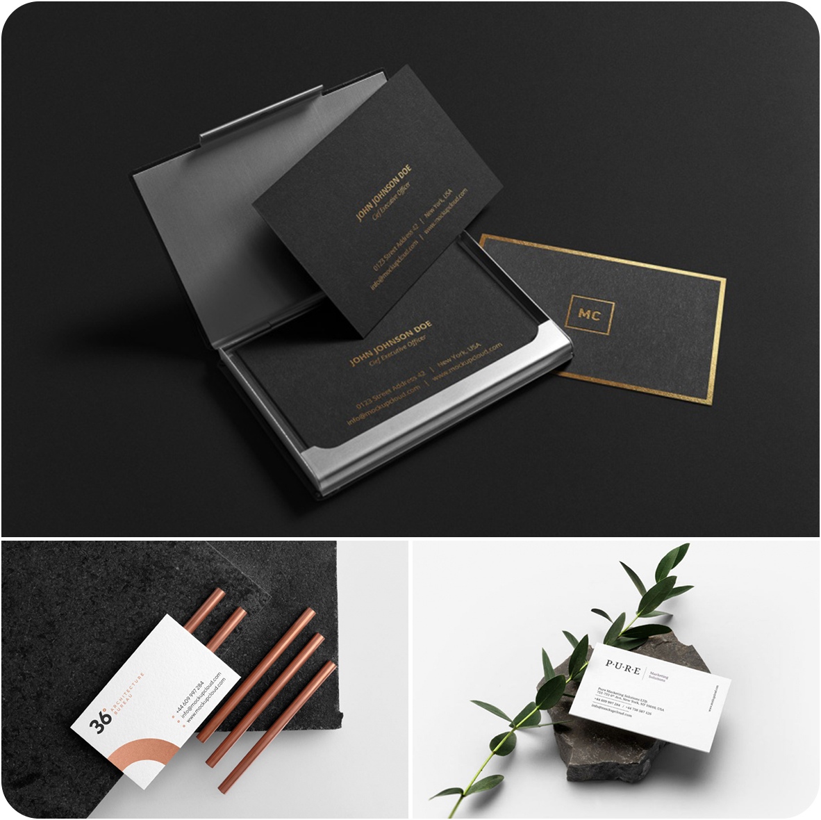 Free Business Card Mockup Set Free download