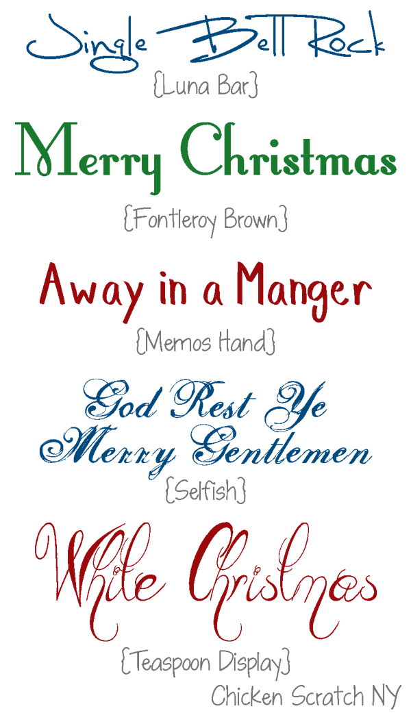 Free Holiday Fonts
