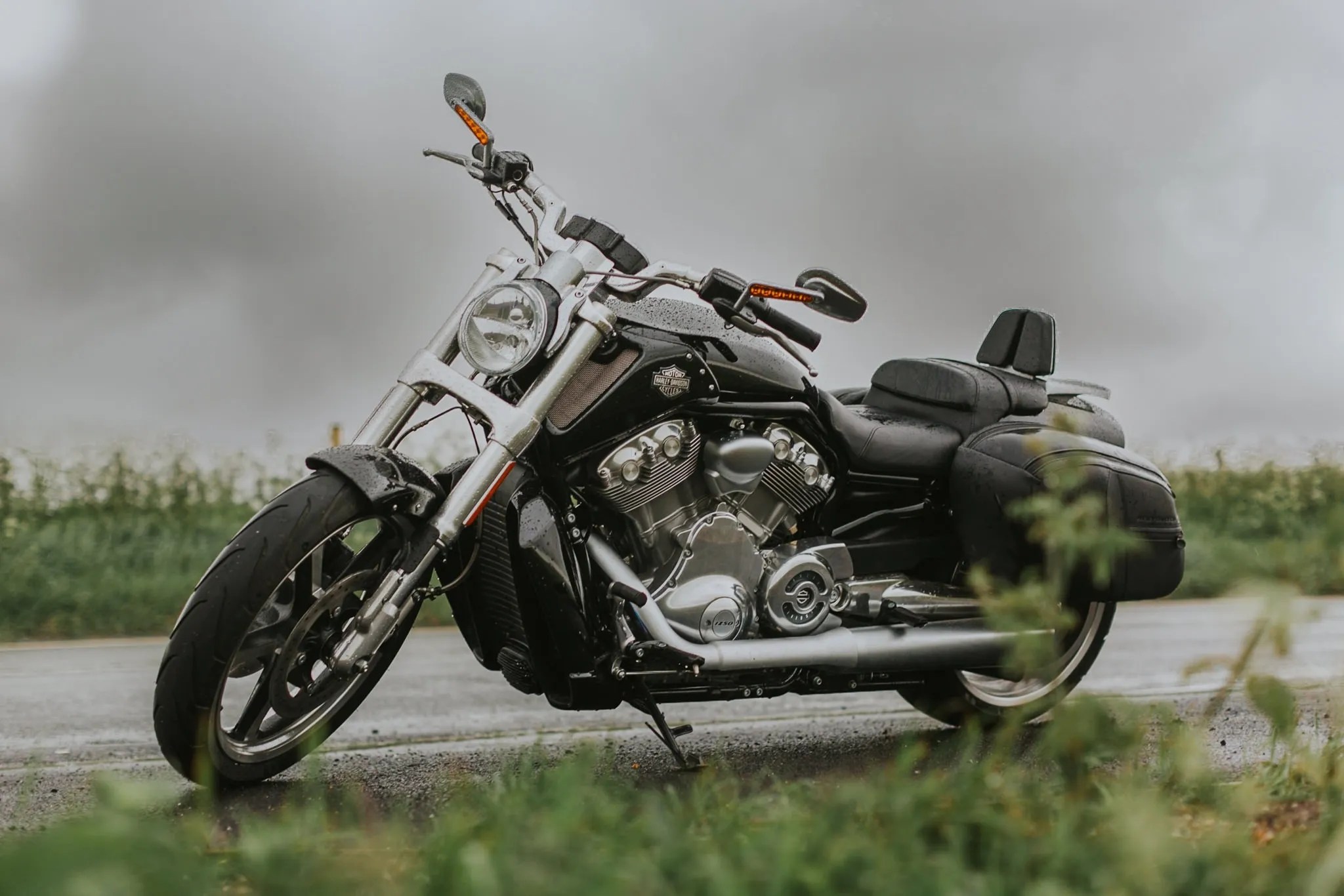 Harley Davidson Engagement Shoot in Brighton Natural Wedding Photographer South Wales Lake