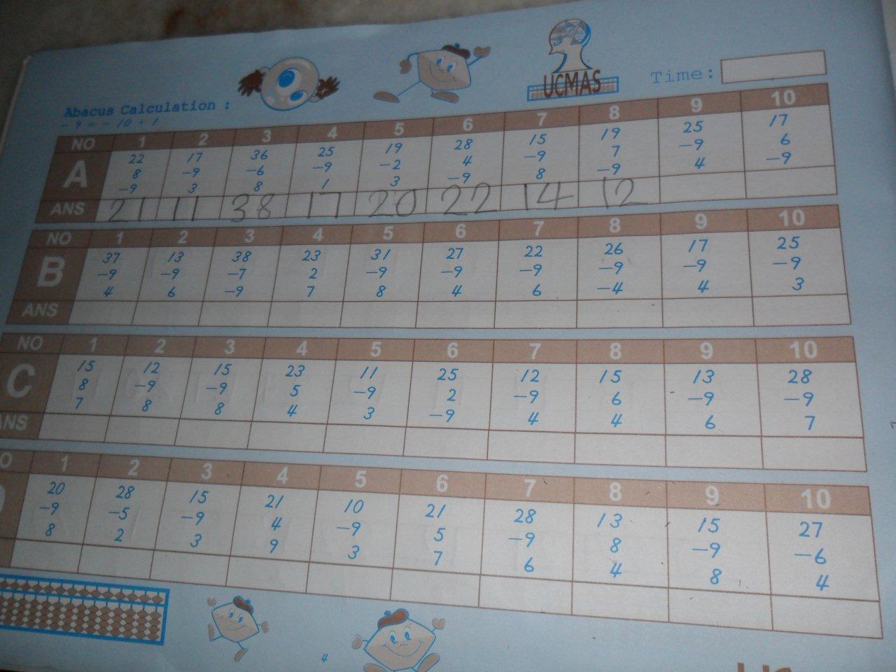 Mental Arithmetic Programme Little Chumsy's Blog