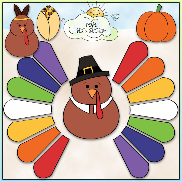color turkey feathers clipart Clip Art Library