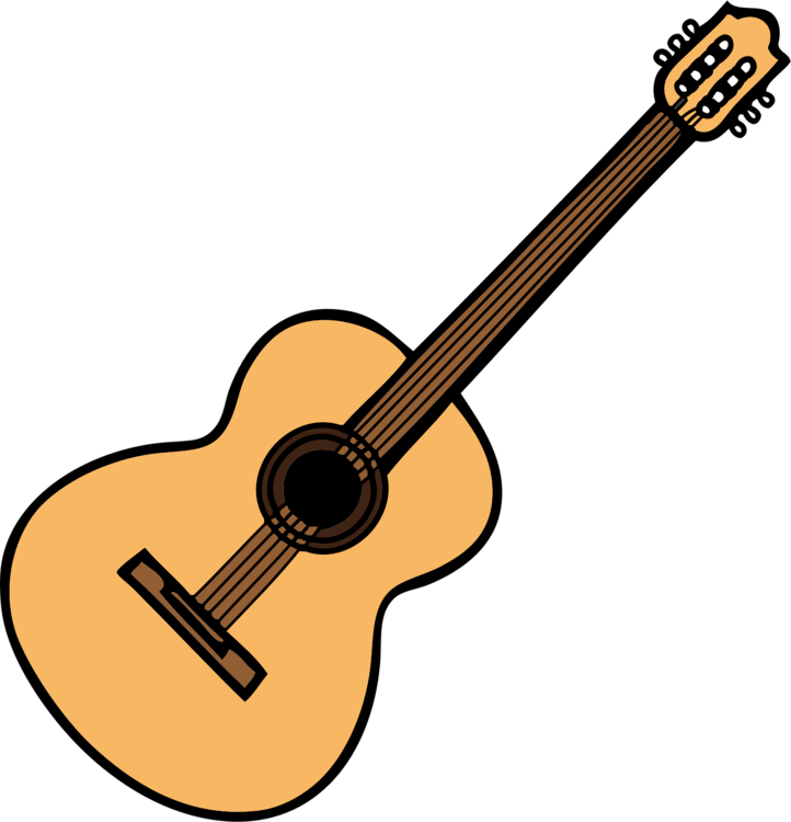 Classical Guitar Drawing Free download on ClipArtMag