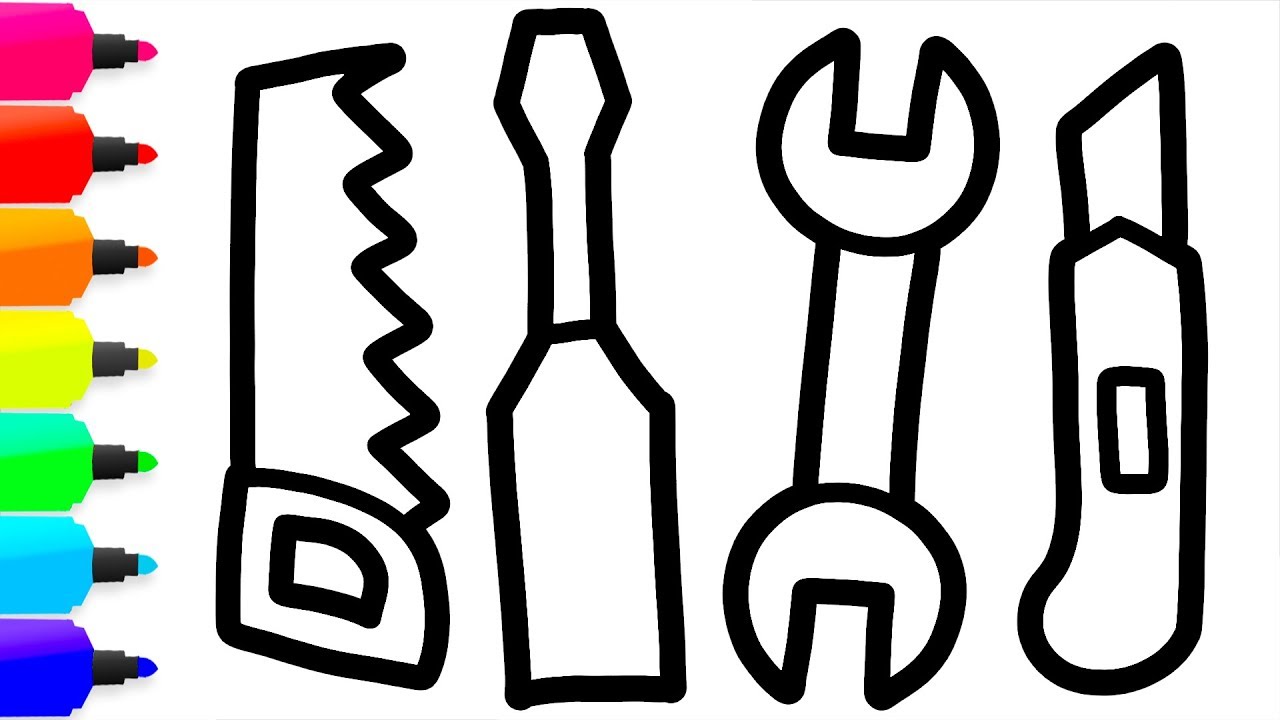 Construction Tools Drawing Free download on ClipArtMag