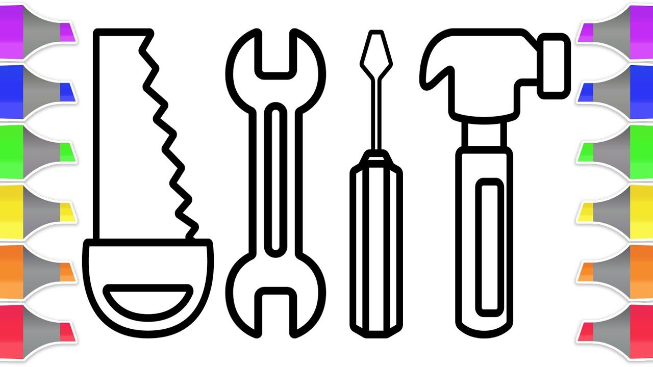 Construction Tools Drawing Free download on ClipArtMag