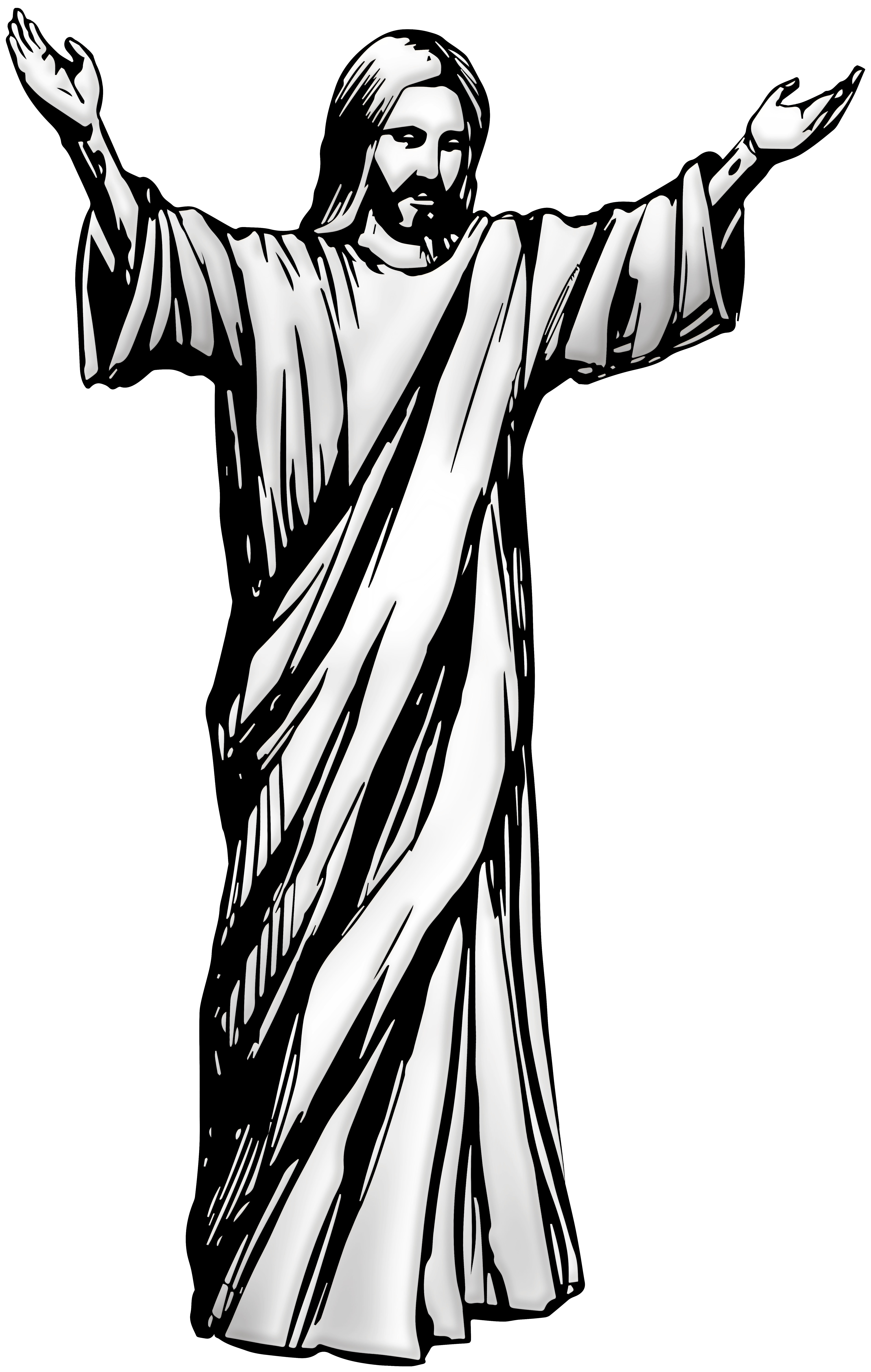 Easy Jesus Drawing Free download on ClipArtMag