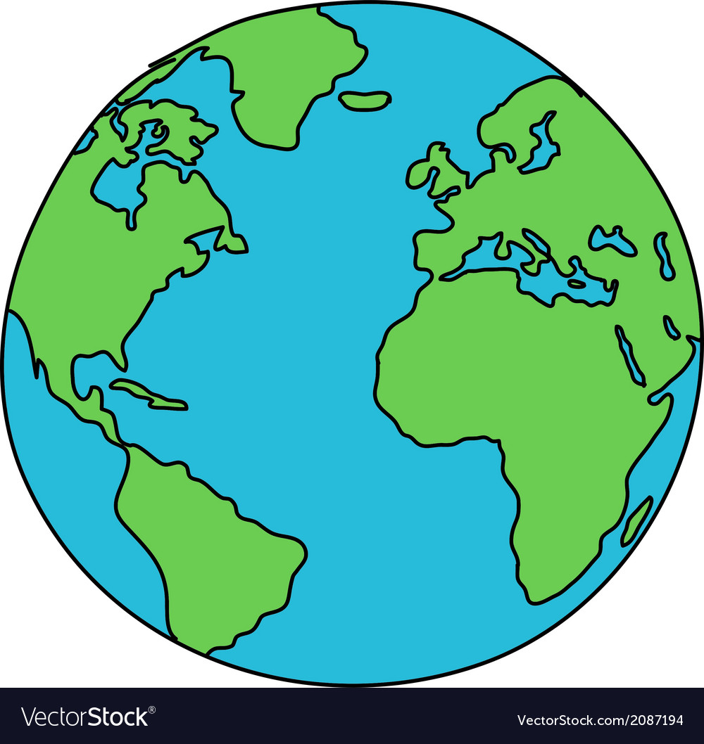 Globe Drawing Vector Free download on ClipArtMag