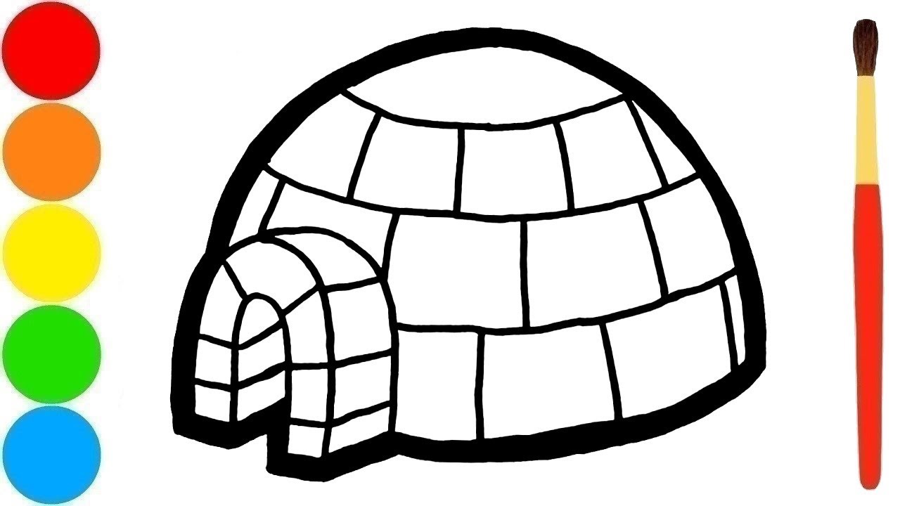 Igloo Drawing Free download on ClipArtMag