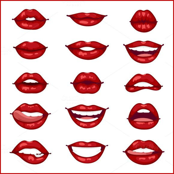 Lips Drawing Free download on ClipArtMag