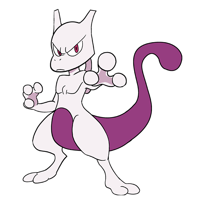 Mega Mewtwo Drawing Free download on ClipArtMag