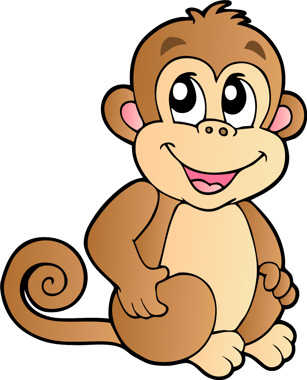 Monkey Cartoon Drawing Free download on ClipArtMag
