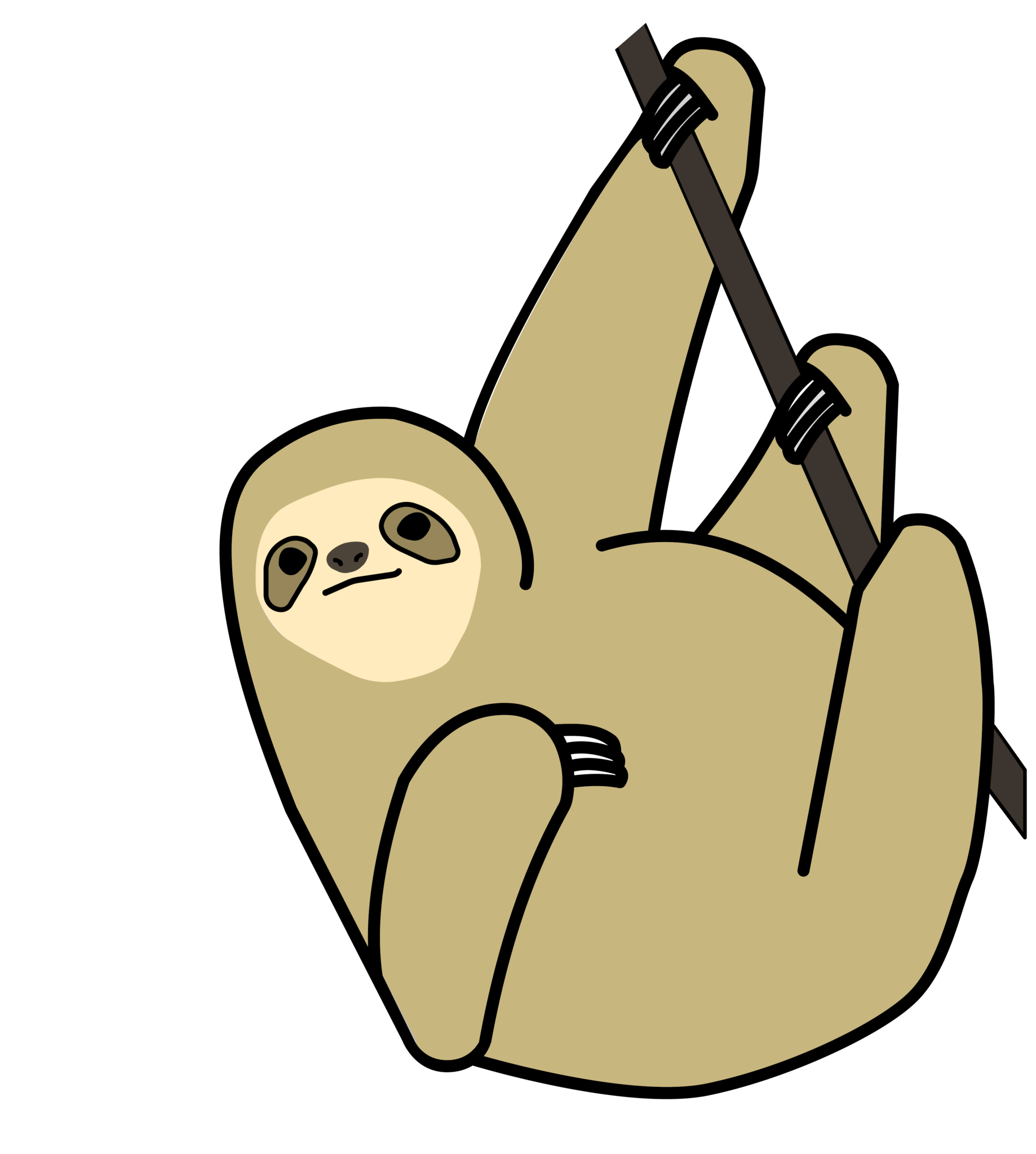 Sloth Drawing Easy Free download on ClipArtMag