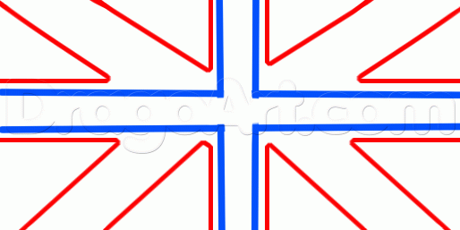 Uk Flag Drawing Free download on ClipArtMag