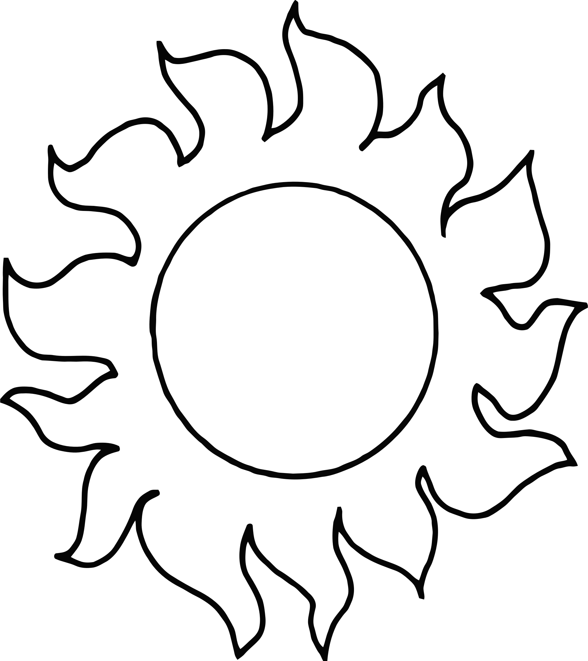 Sun Drawing Free download on ClipArtMag