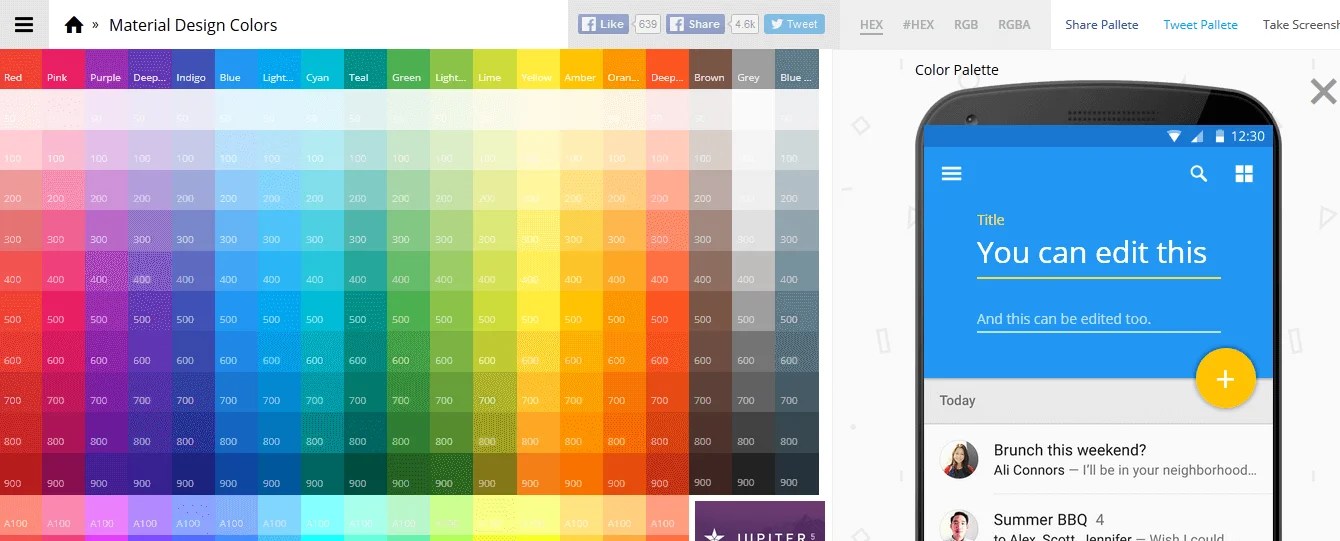 10 Material Design Color Palette Generators