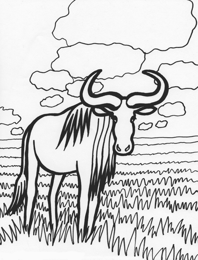 Ox Coloring Page Coloring Home
