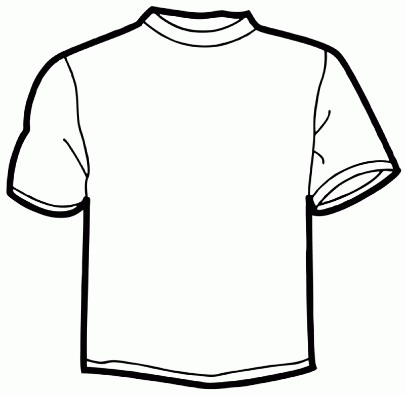 T Shirt Coloring Page Coloring Home