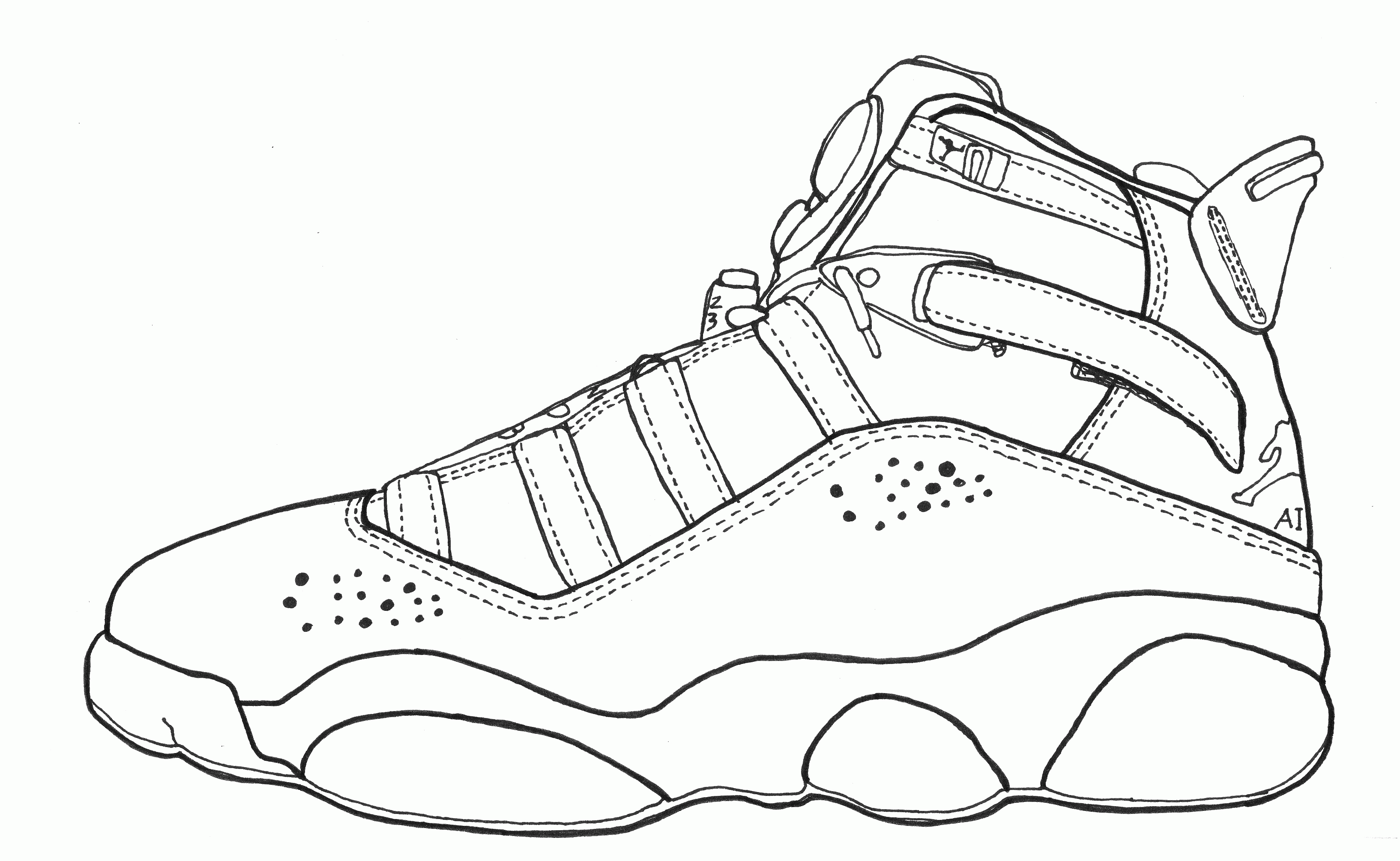 Air Jordan Coloring Pages Coloring Home