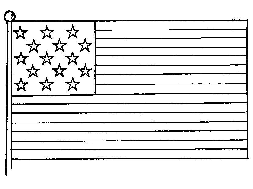Original American Flag Coloring Page Coloring Home