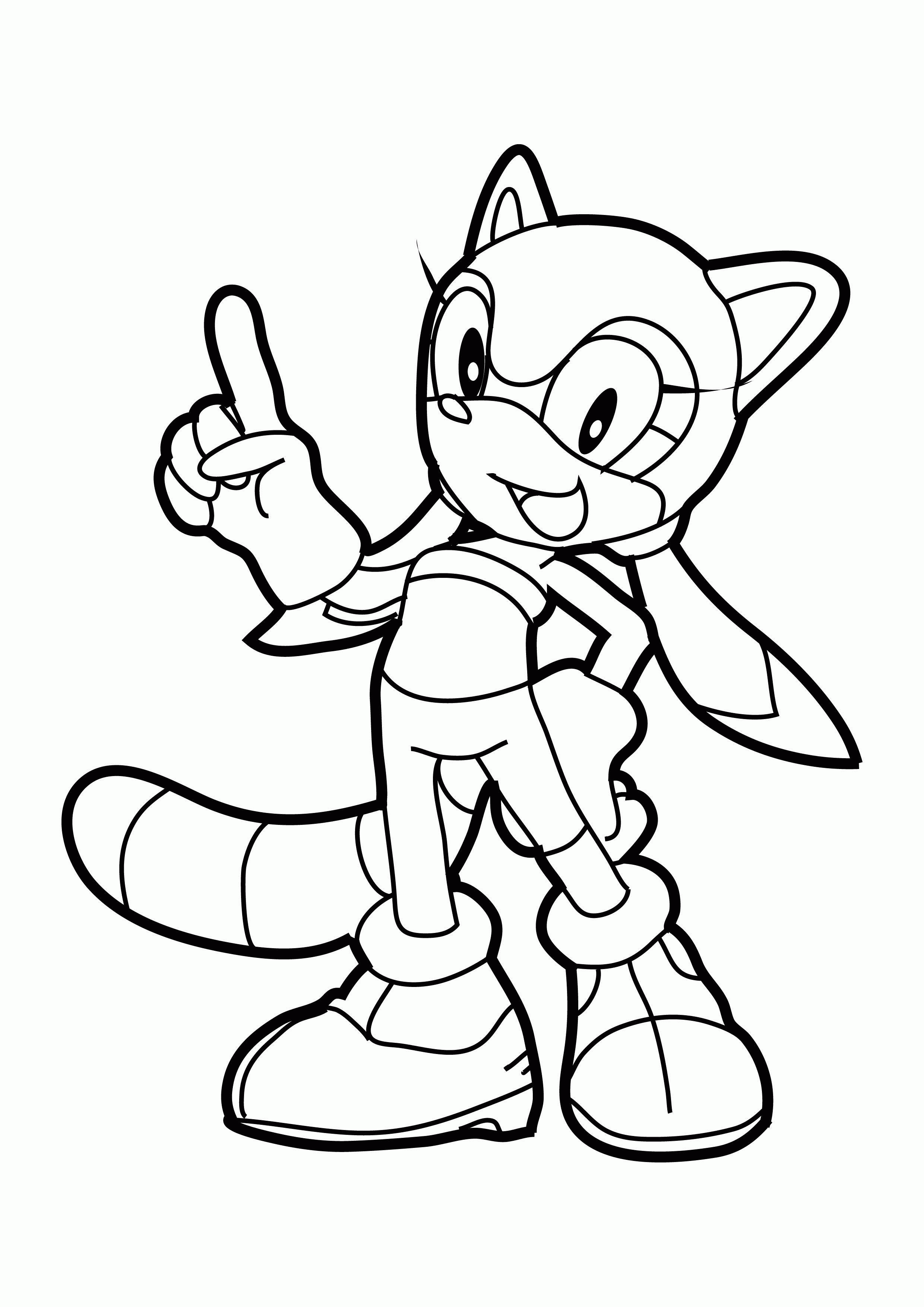 Sonic Coloring Pages Knuckles Coloring Home