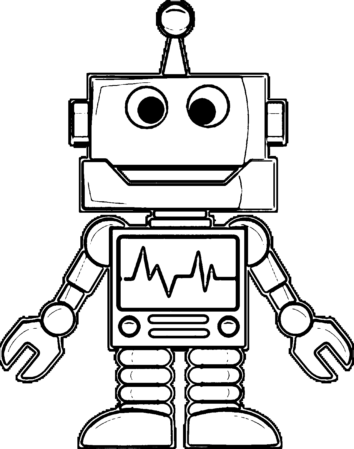 Coloring Pages Robot Coloring Home
