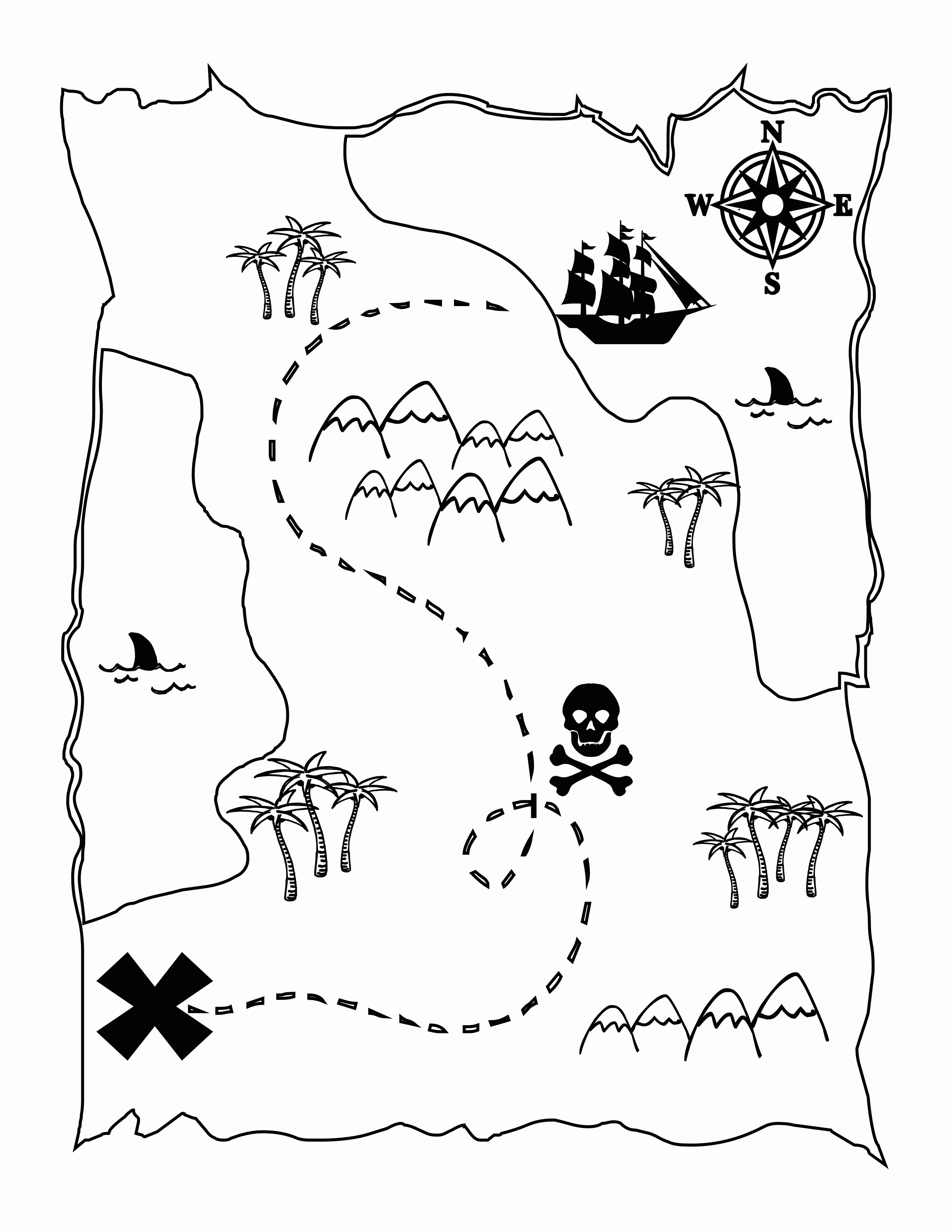 Printable Pirate Map Template Printable Calendars AT A GLANCE(09)