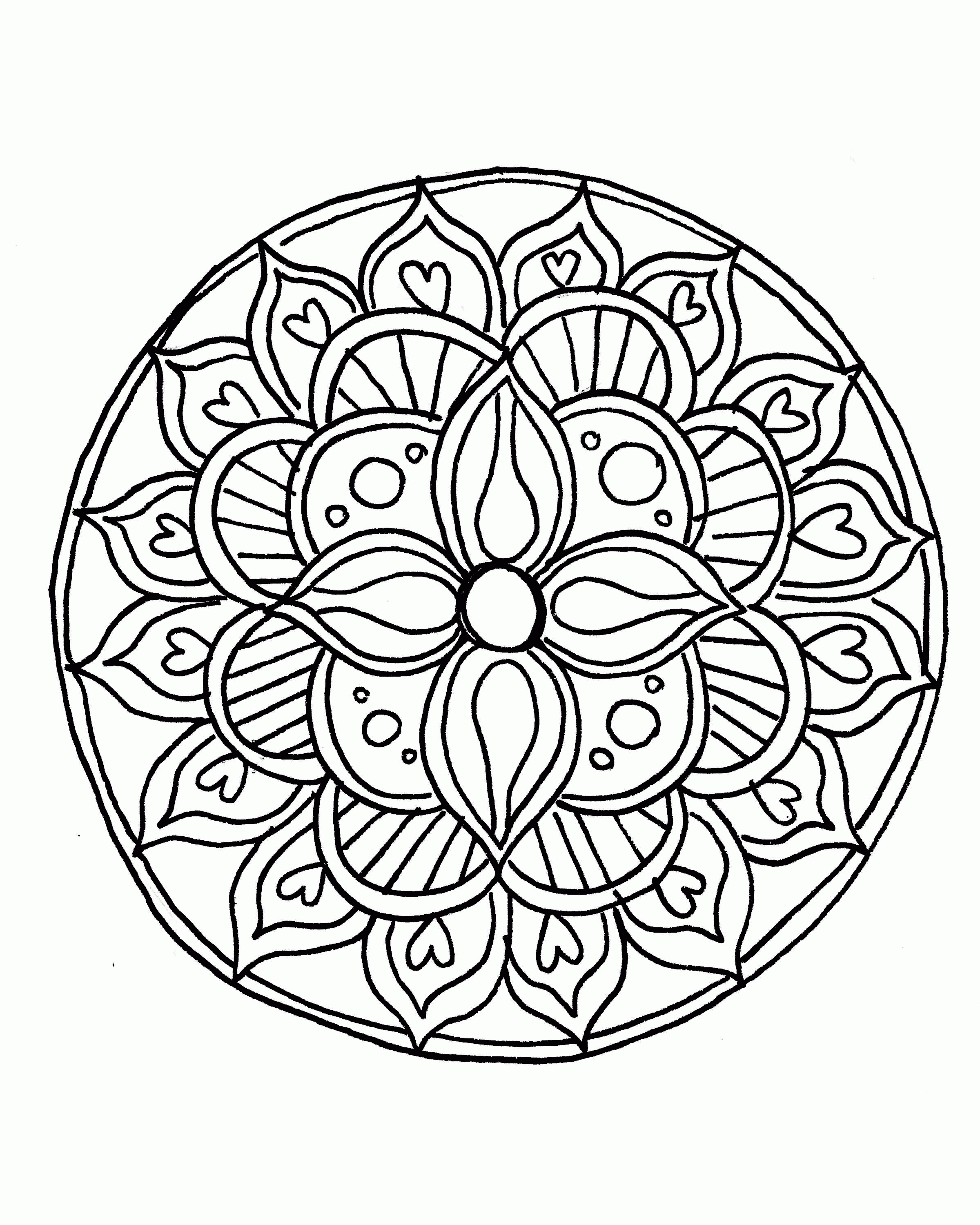 Buddhist Mandala Coloring Pages Coloring Home