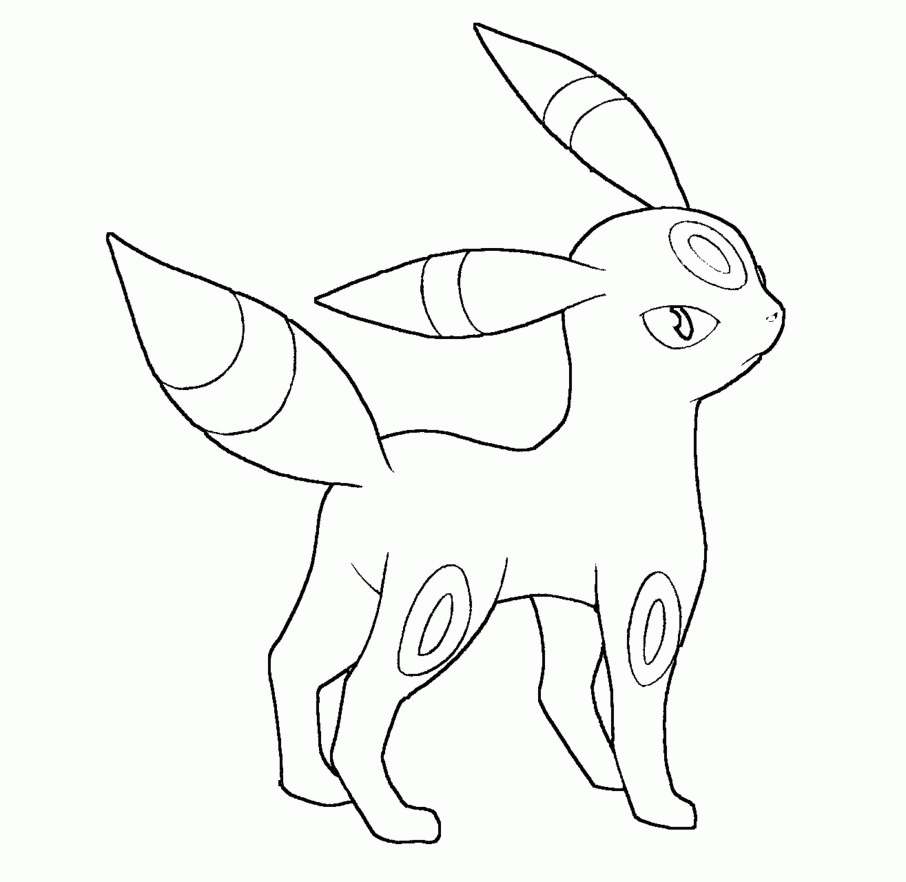 Pokemon Coloring Pages Umbreon Coloring Home