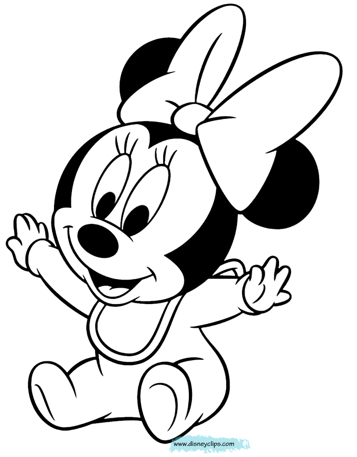Baby Minnie Mouse Coloring Pages Coloring Home