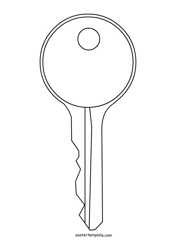 Printable Picture Of Key Coloring Page