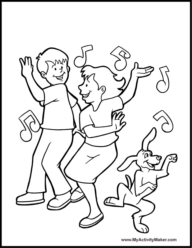 Dance coloring pages to download and print for free