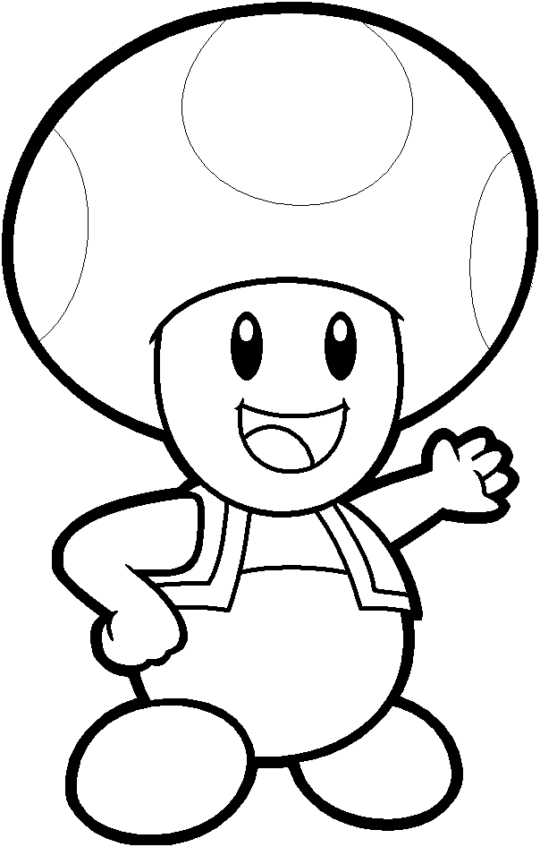 Toad coloring pages to download and print for free