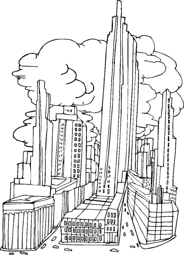 City coloring pages to download and print for free