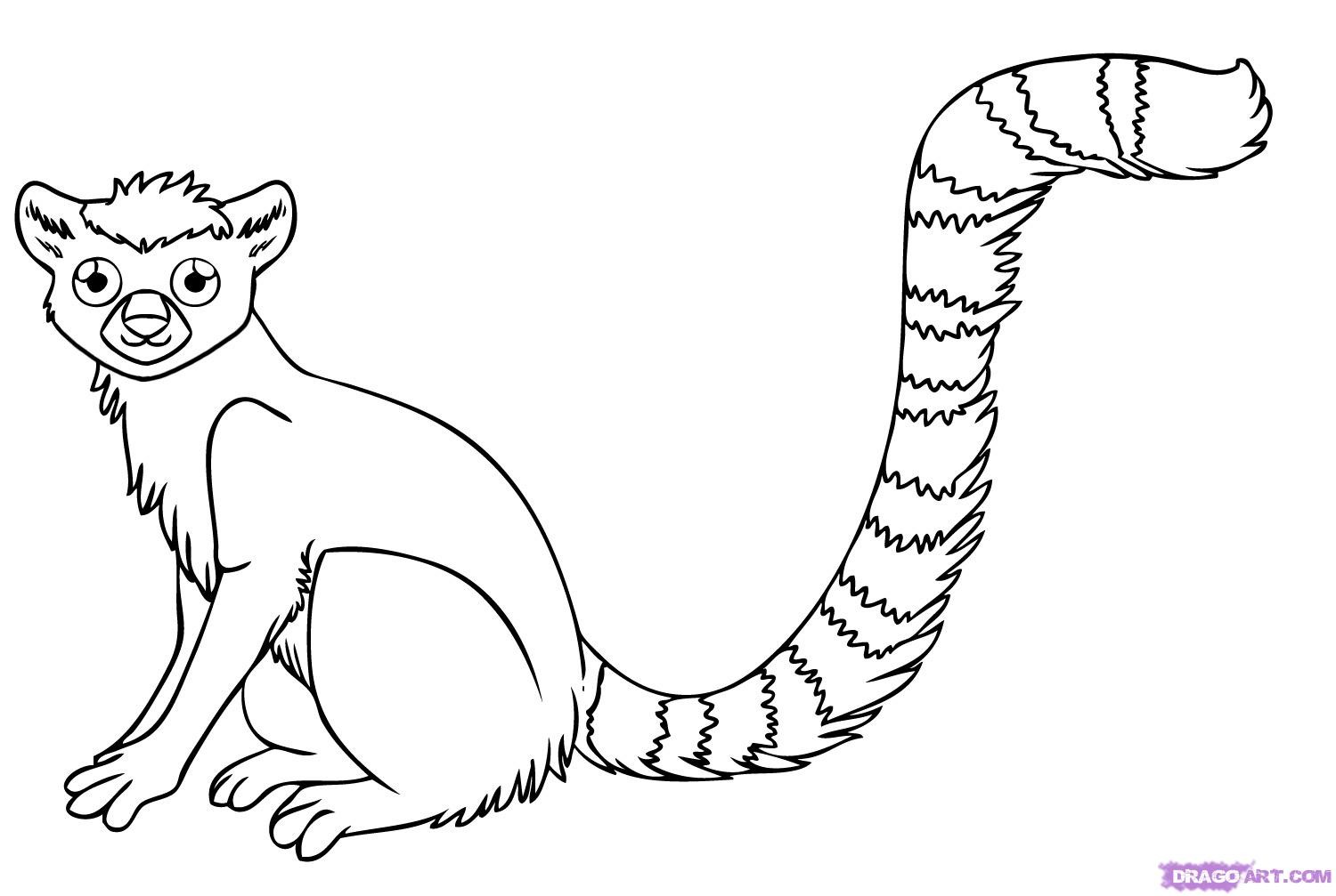 Lemur coloring pages download and print for free