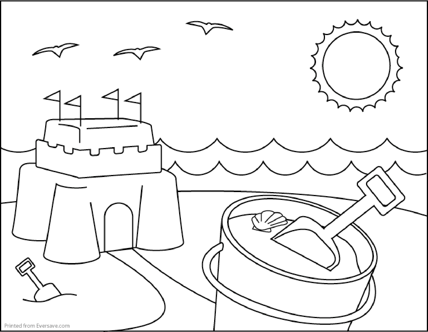 Summer coloring pages to download and print for free