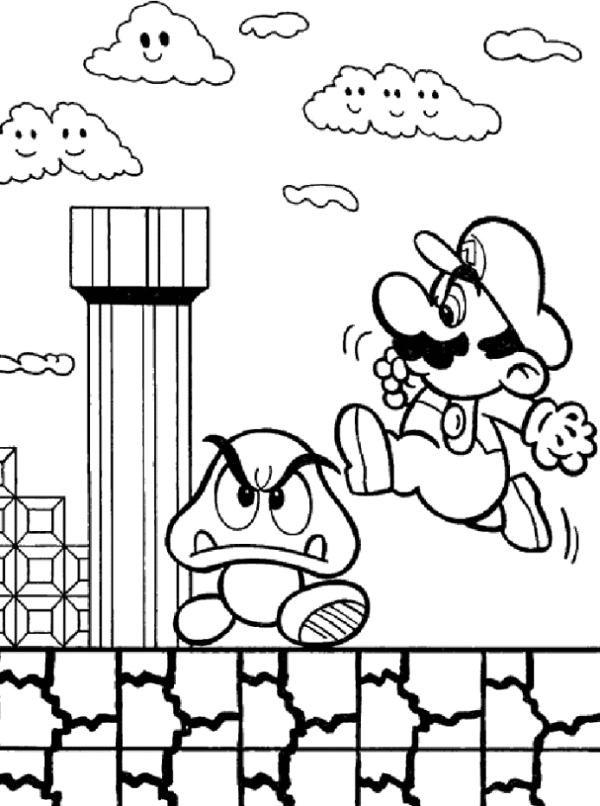 Video game coloring pages to download and print for free