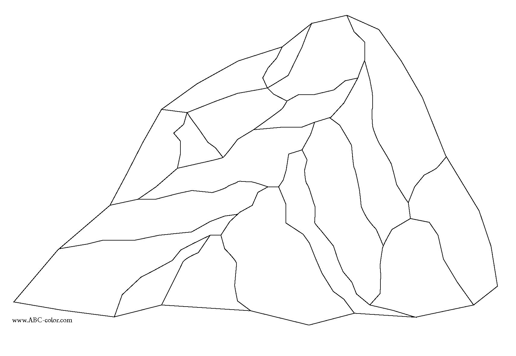 Rock coloring pages to download and print for free