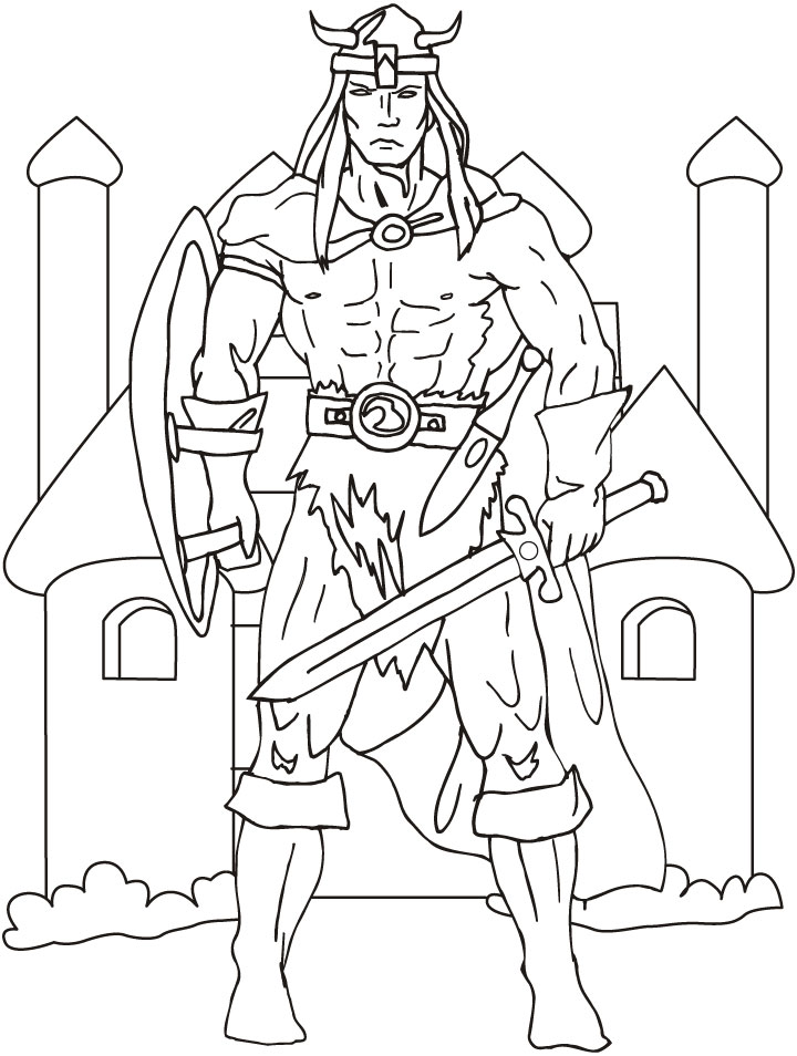 Viking coloring pages to download and print for free