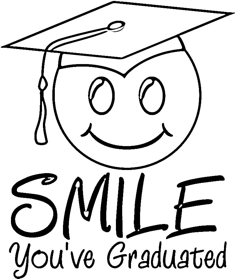Graduation coloring pages to download and print for free