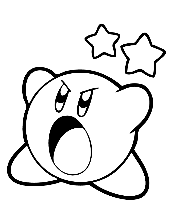 Kirby coloring pages to download and print for free