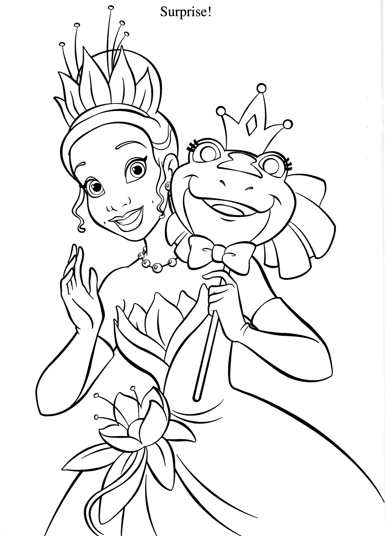 Princess tiana coloring pages download and print for free
