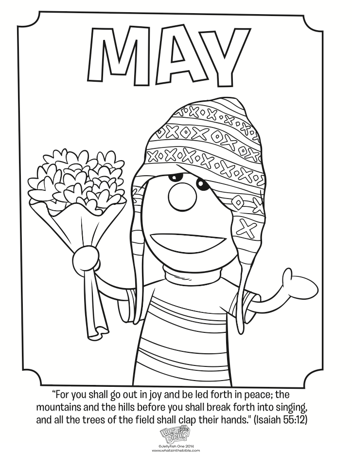 May coloring pages to download and print for free