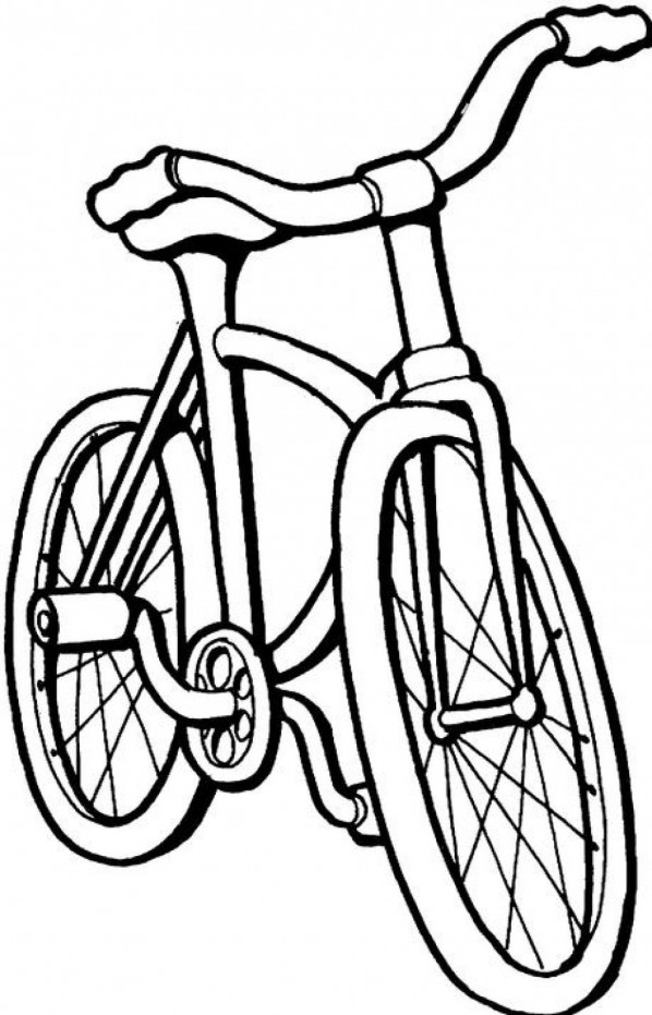 Bicycle coloring pages to download and print for free