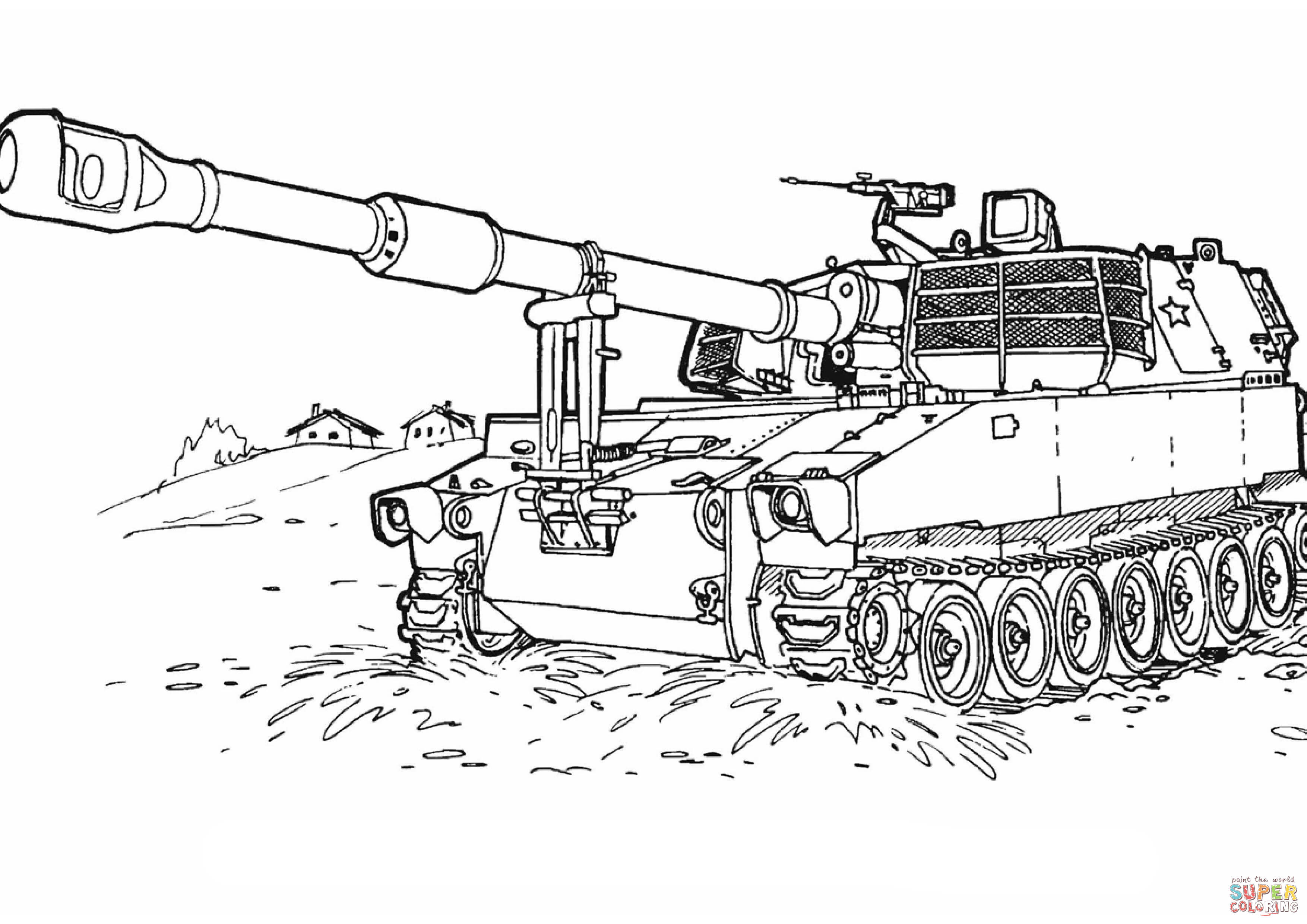 Army tanks coloring pages download and print for free