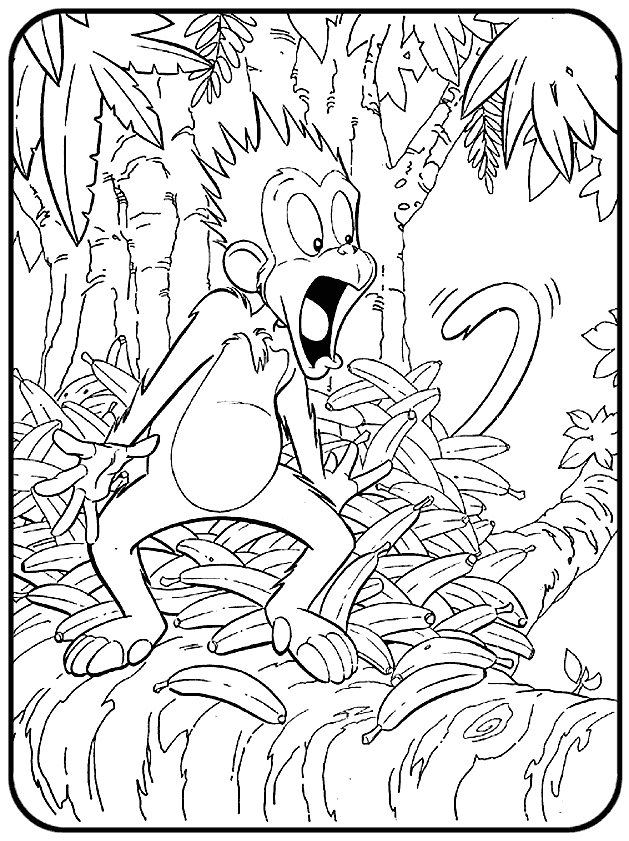 Jungle coloring pages to download and print for free